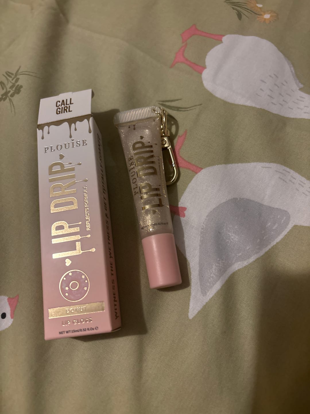 Customer photo review of P. Louise Lip Drip Keychain Lip Gloss