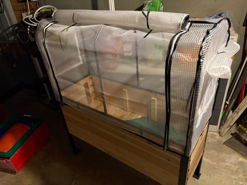 Customer photo review of Greenhouse Cover