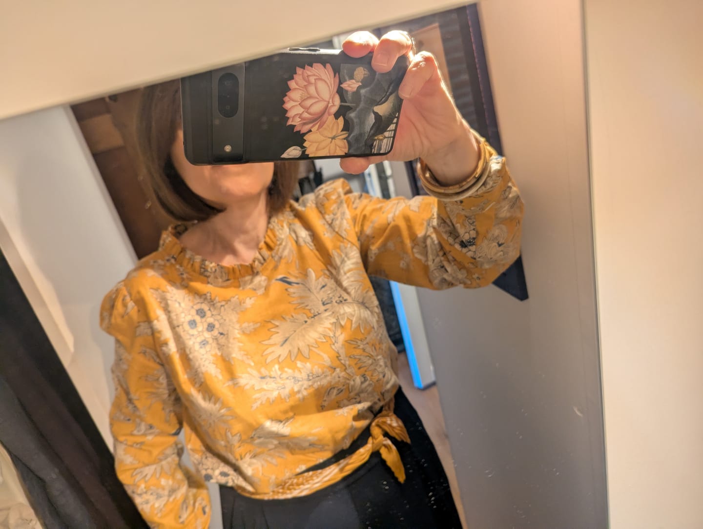 Customer photo review of Blouse  Fantine - Pastoral Ocre