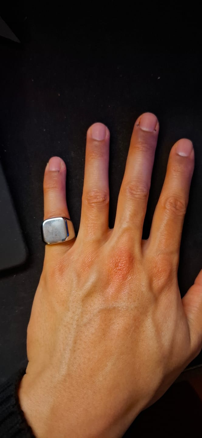 Customer photo review of Bague Chevalière (Argent)