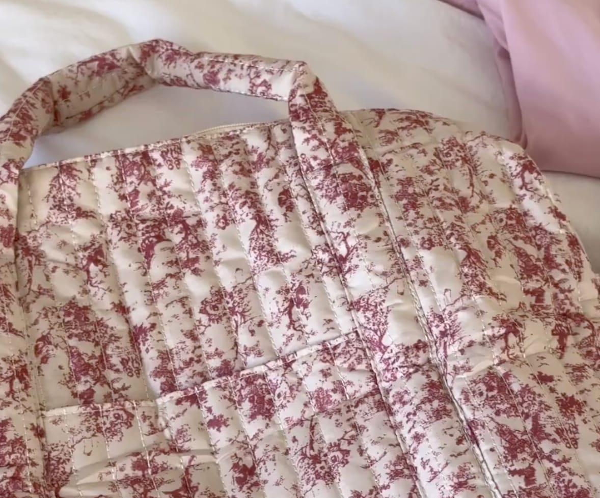 Customer photo review of Ana Floral Tote Bag