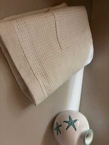 Customer photo review of Accappatoio Nido D'ape in puro cotone Unisex casa piscina palestra vari colori