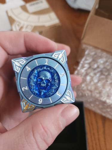 Customer photo review of Masters Dice Relic #000 – Class Legacy Spinner | 7 -in-1 Dual-Spinner Metal Dice