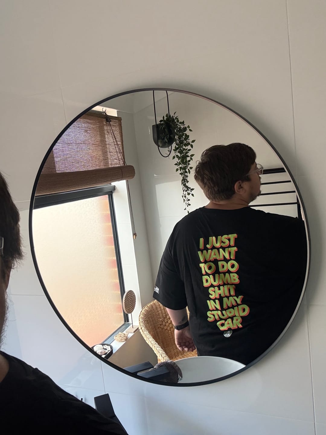Customer photo review of Oversized Stupid Car Tee