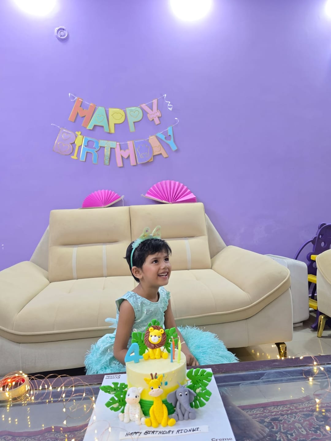 Customer photo review of Animal Party Birthday Cake