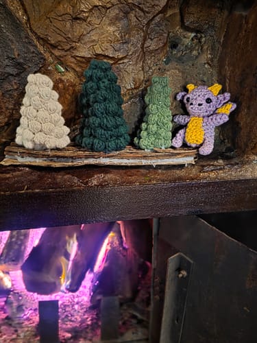 Customer photo review of Zuno The Baby Dragon Crochet Kit