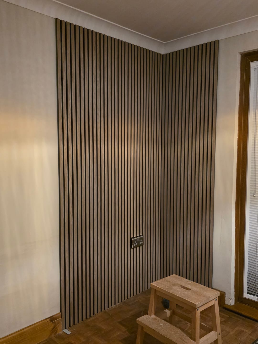 Customer photo review of Acoustic Slat Wall Panel - Walnut