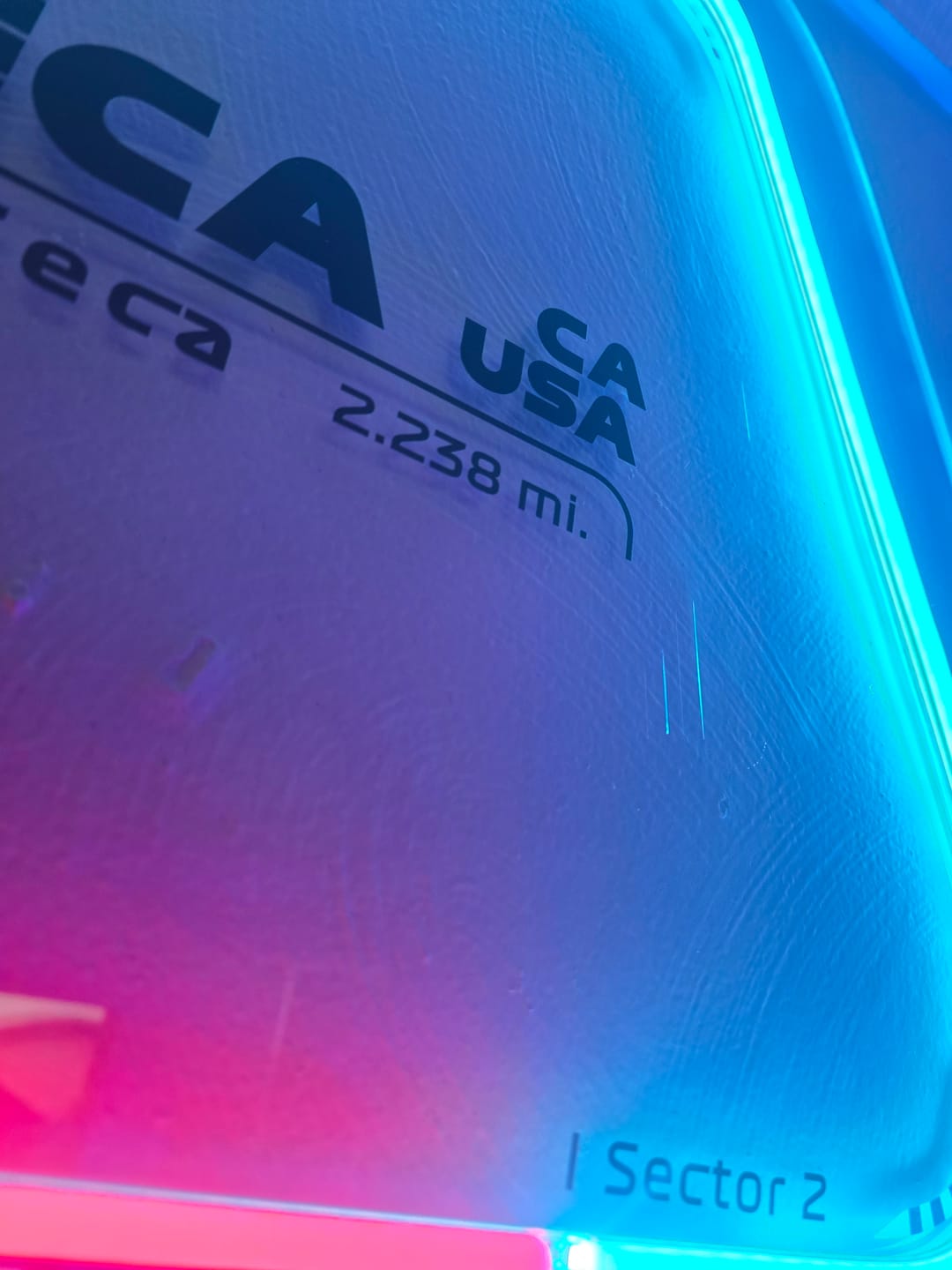Customer photo review of Laguna Seca Raceway Neon Race Track