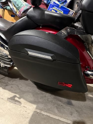 Customer photo review of 44L - Lamellar Stallion Extra Large Honda VTX 1300 S Leather Covered Motorcycle Hard Saddlebags