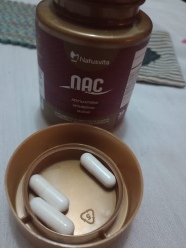 Customer photo review of NAC (N-Acetil Cisteína 600mg) com Molibdênio e Selênio em Cápsulas