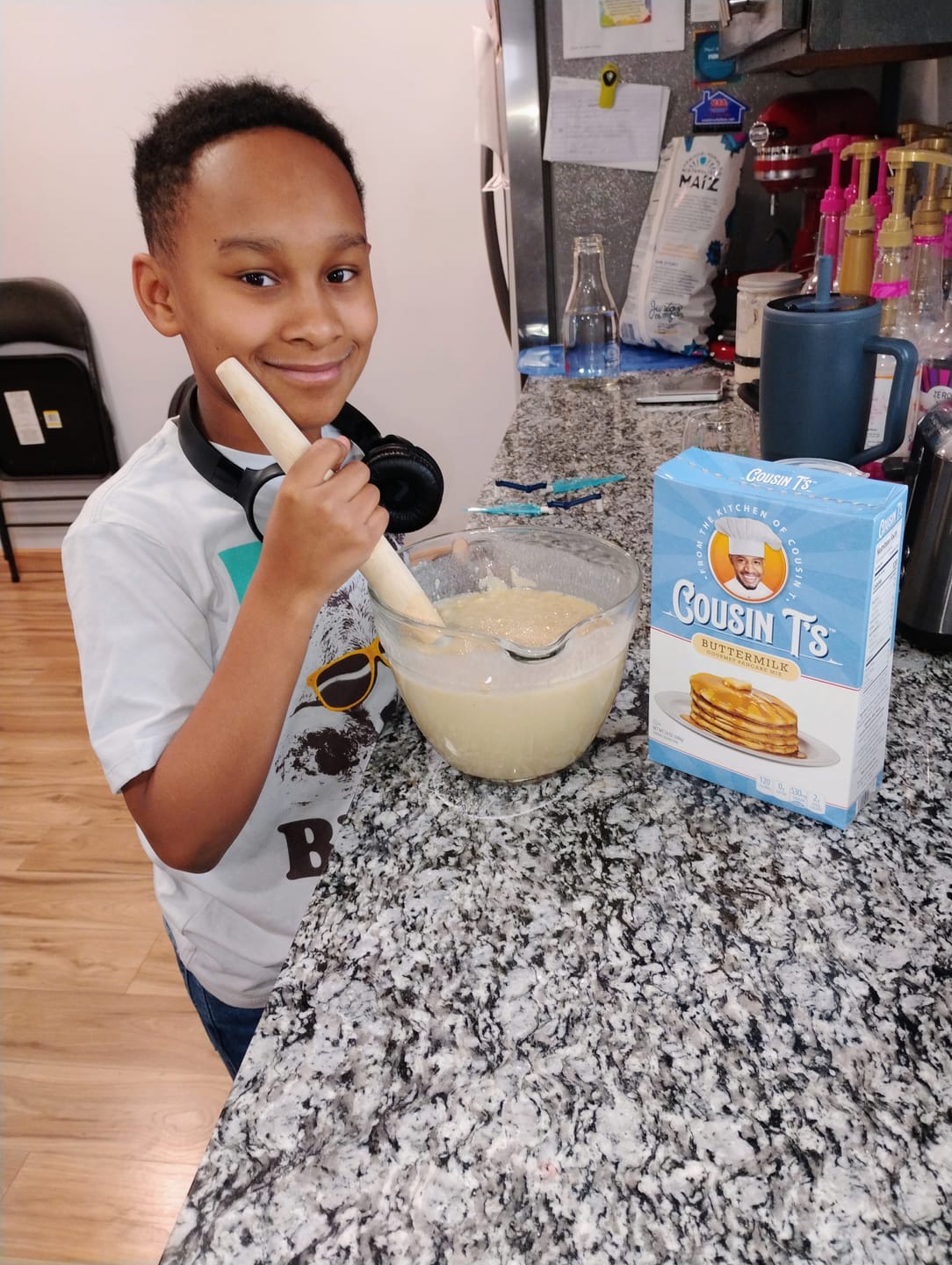 Customer photo review of Cousin T's Buttermilk Gourmet Pancake Mix