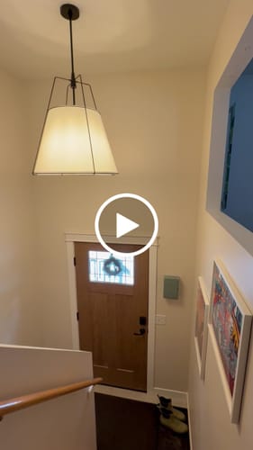 Customer video review of Modern Fabric Conical Drum Cage Pendant Light
