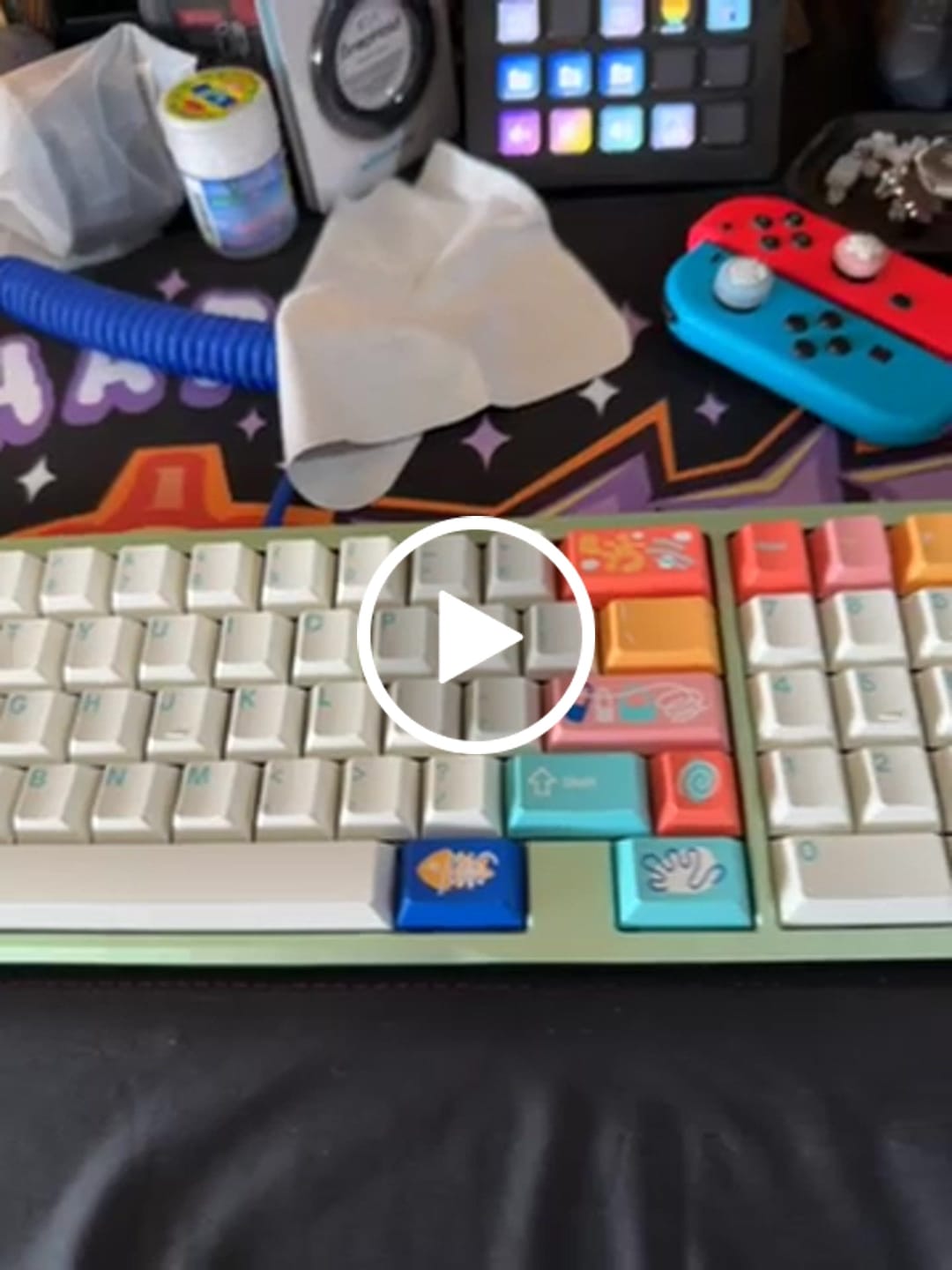 Customer video review of KEYKOBO CINQUE TERRE ABS DOUBLE-SHOT KEYCAP SET
