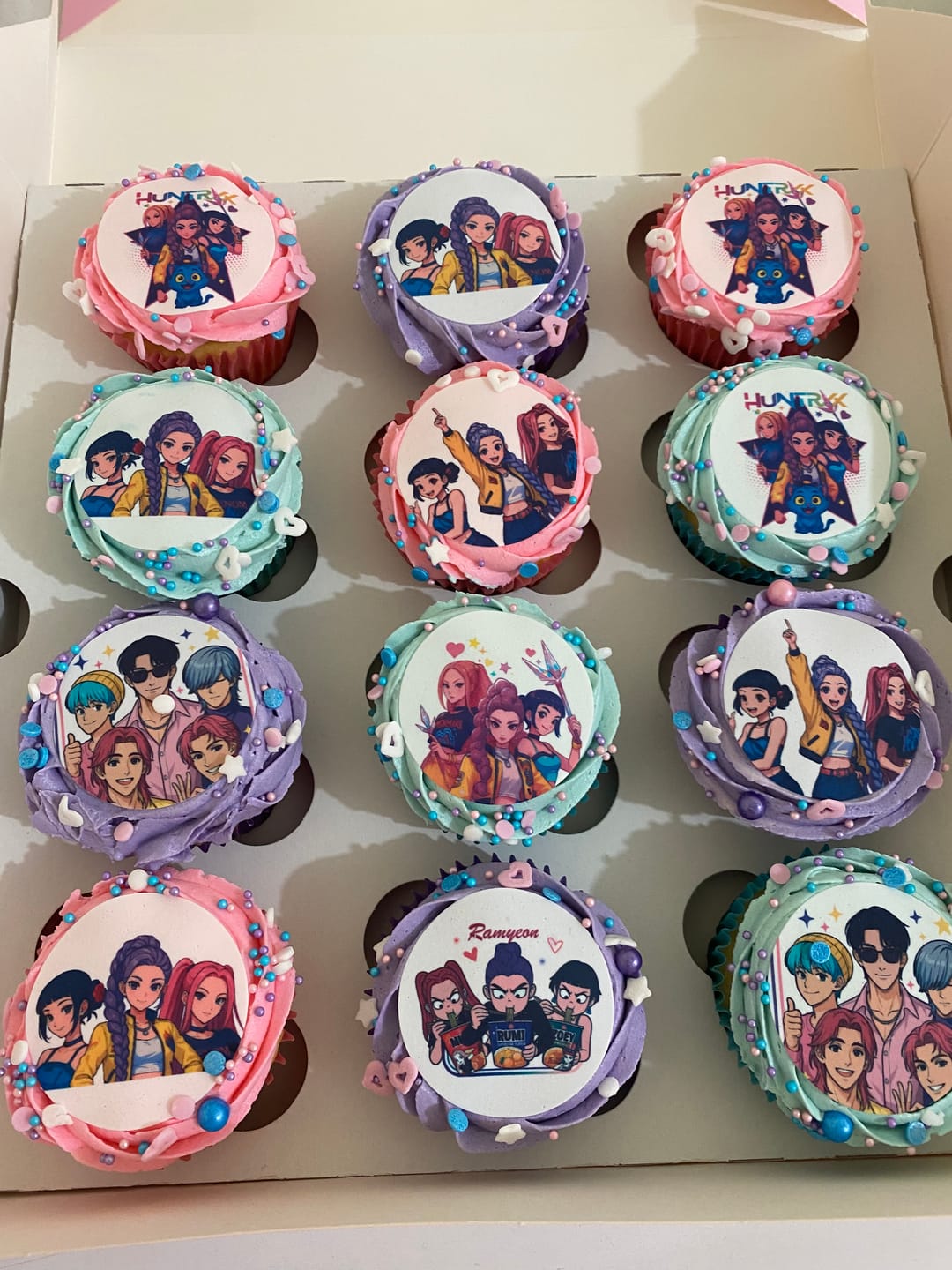 Customer photo review of Hunter X Kpop Demon Hunters – Edible Icing Images