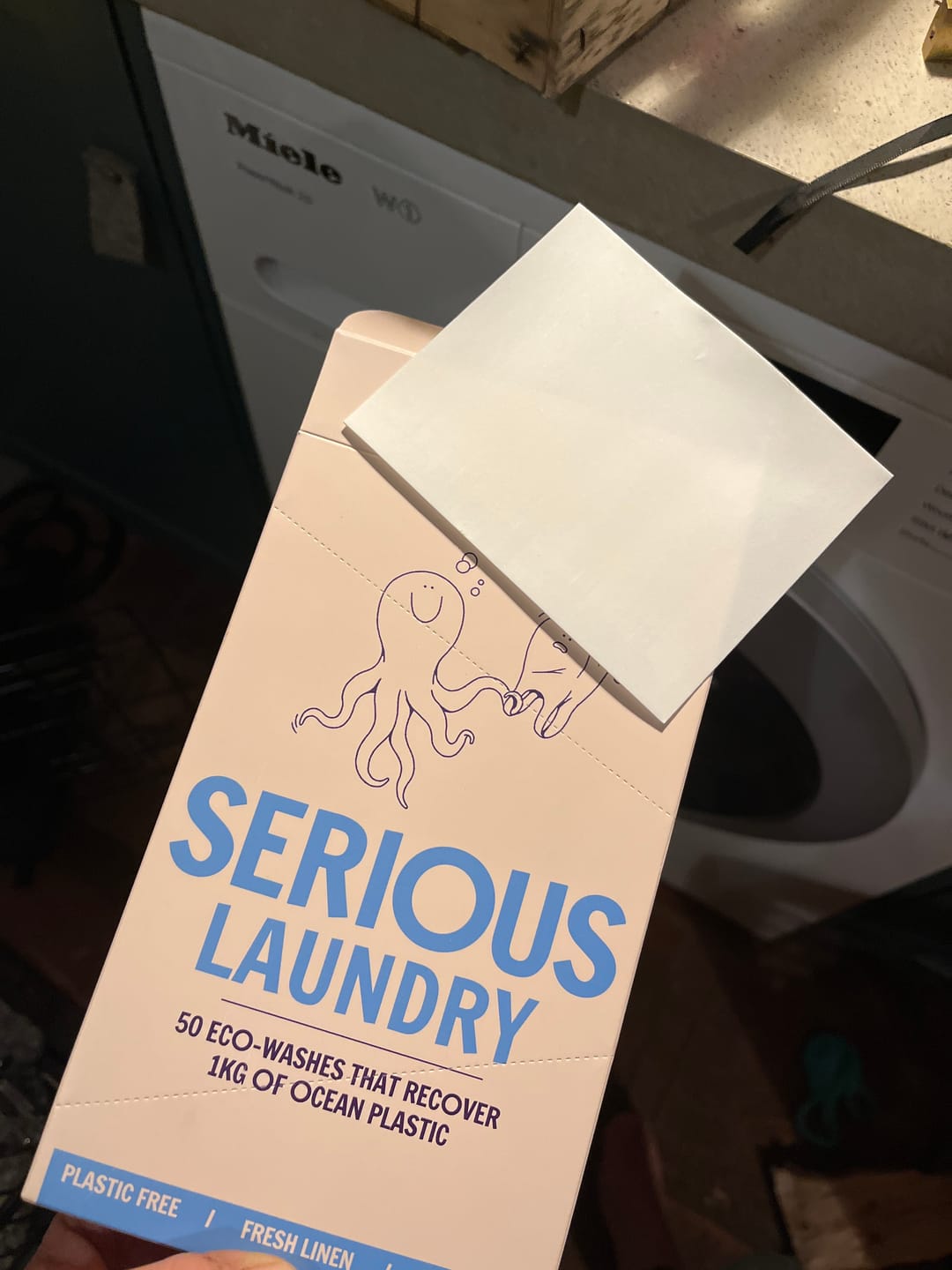 Customer photo review of Laundry Detergent Strips