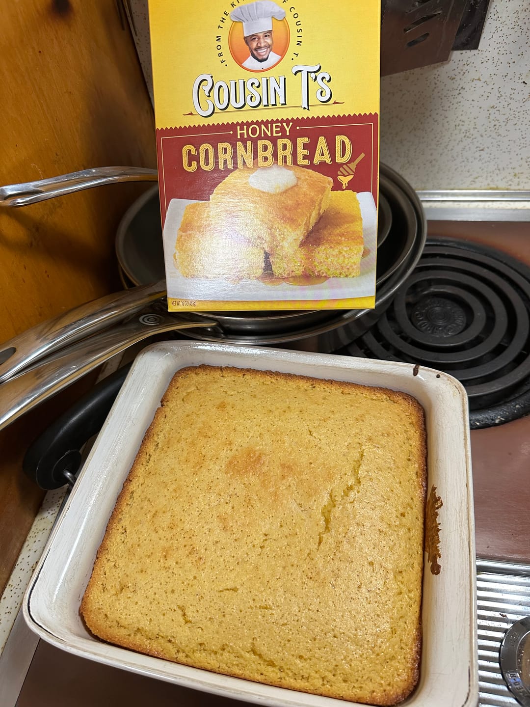 Customer photo review of Cousin T's Gourmet King Trump Fried Chicken Mix