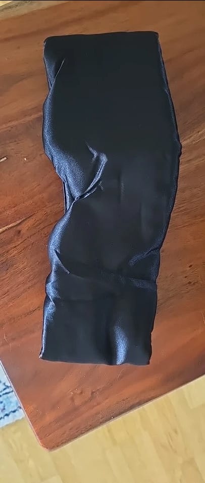 Customer photo review of Premium Silk Sleeping Mask™
