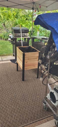 Customer photo review of 18" x 48" Raised Garden Bed - 30" TALL