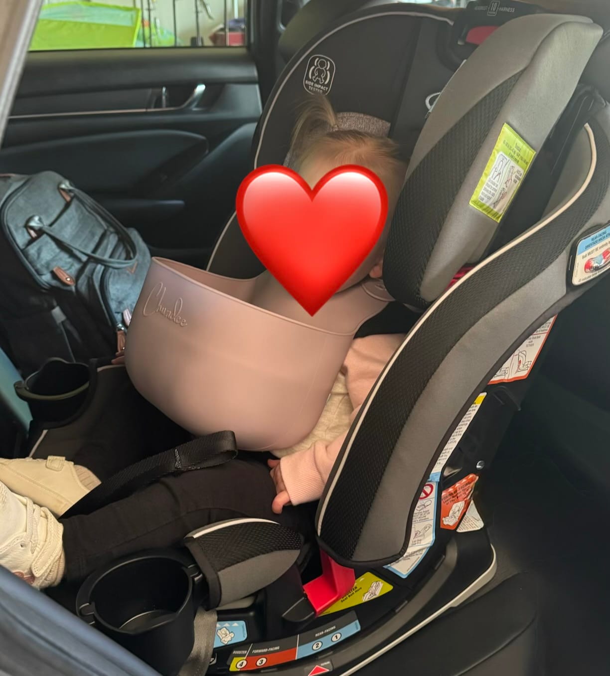 Customer photo review of Purple Chundee Bib