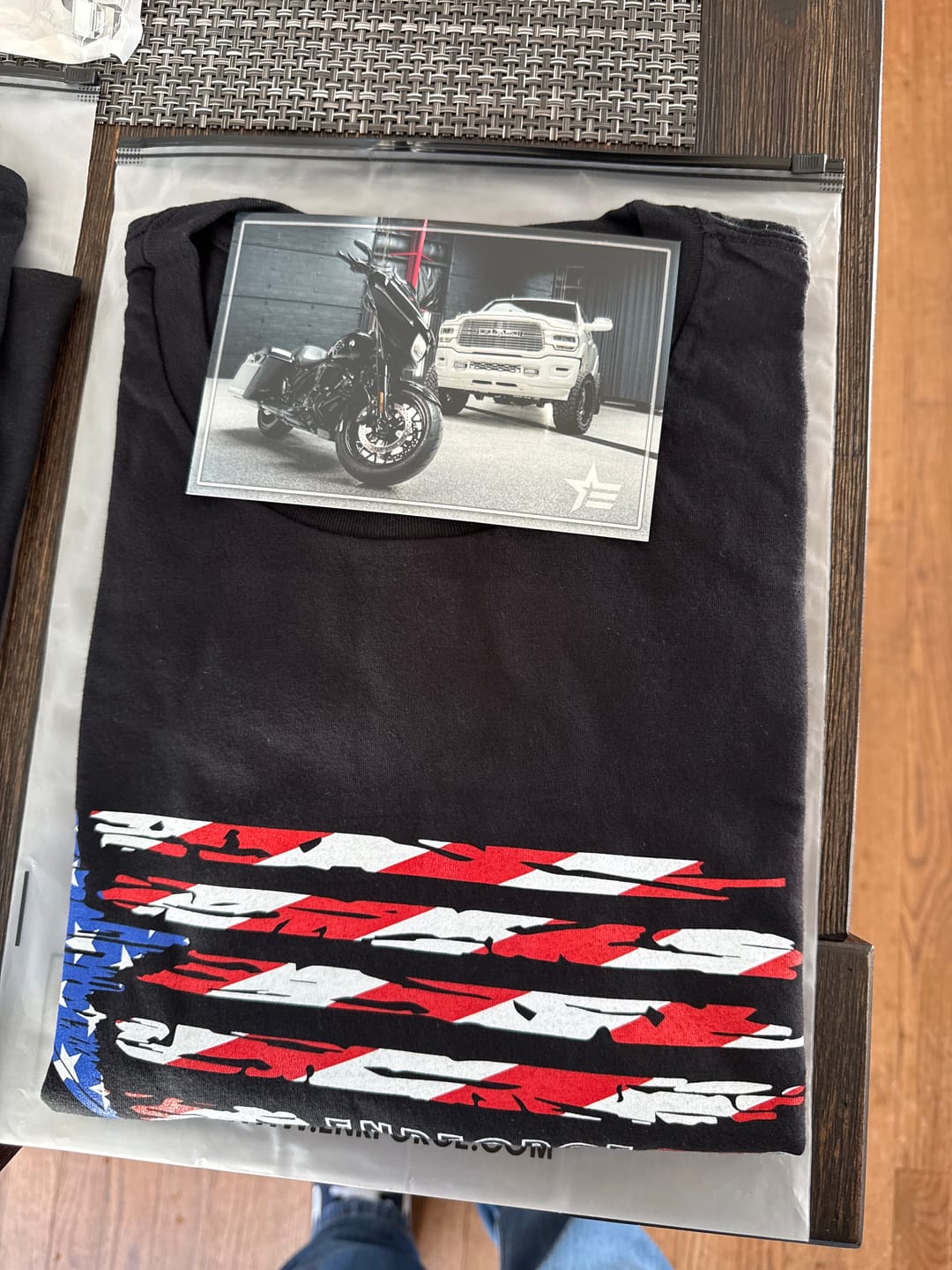 Customer photo review of Merica Tee