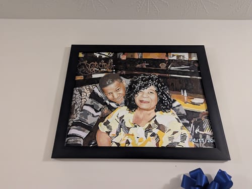 Customer photo review of Custom Pet Paint By Numbers