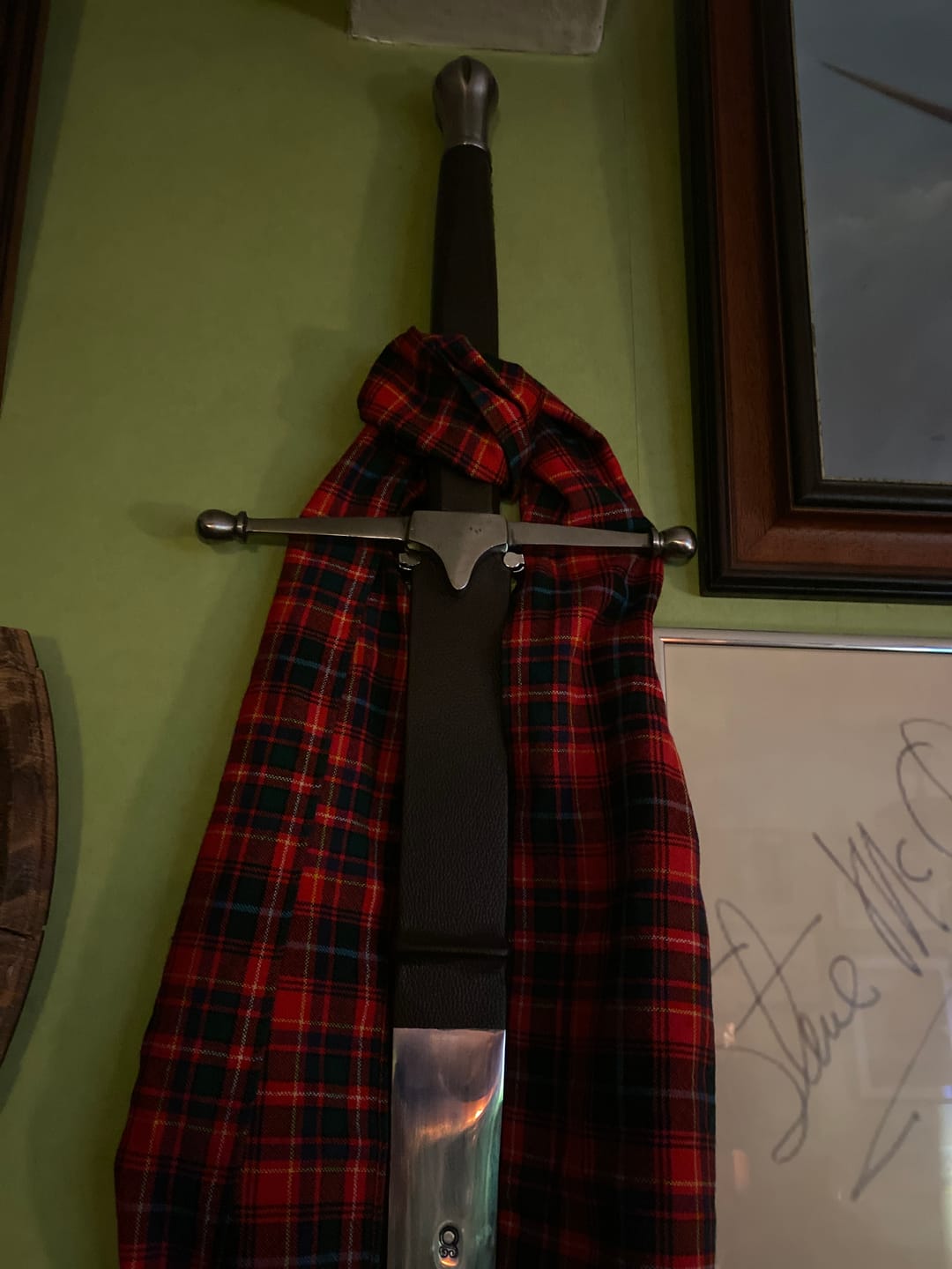 Customer photo review of Sword Hanger