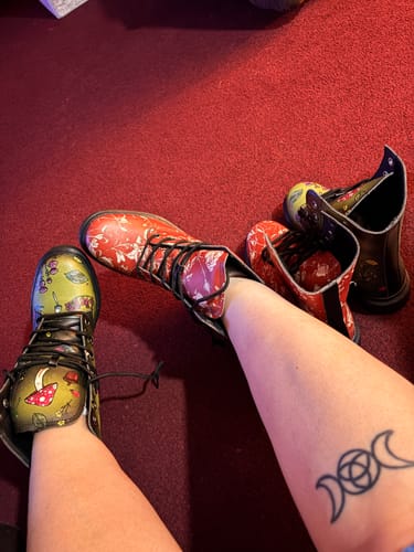 Customer photo review of Rosewood Rose Romance Boots