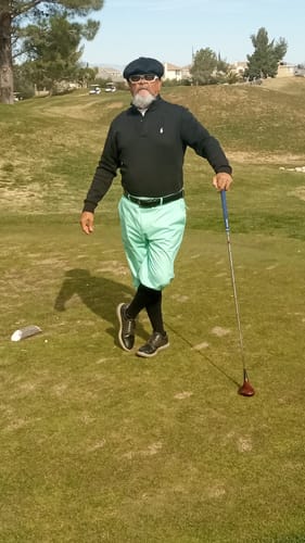 Customer photo review of pure mint-Men's Golf Knickers Pants
