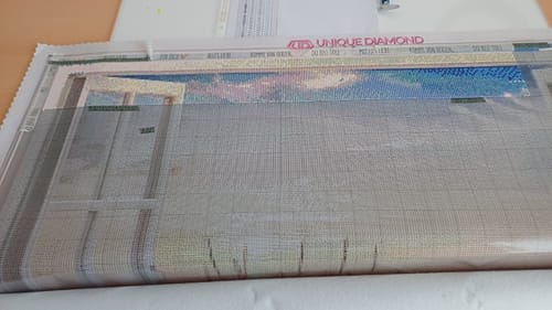 Customer photo review of 5D Diamond Painting – Fenster als Weg zum Strand