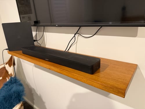 Customer photo review of Timber Floating Shelf