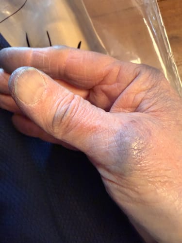 Customer photo review of Indigo-Dyed Sashiko Work Jacket