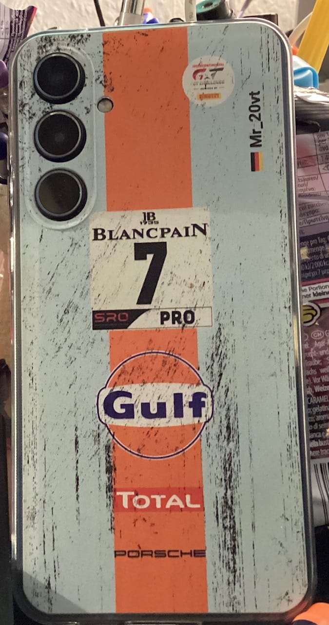 Customer photo review of Gulf Porsche GT Livery - Individuelle Handyhülle für Samsung