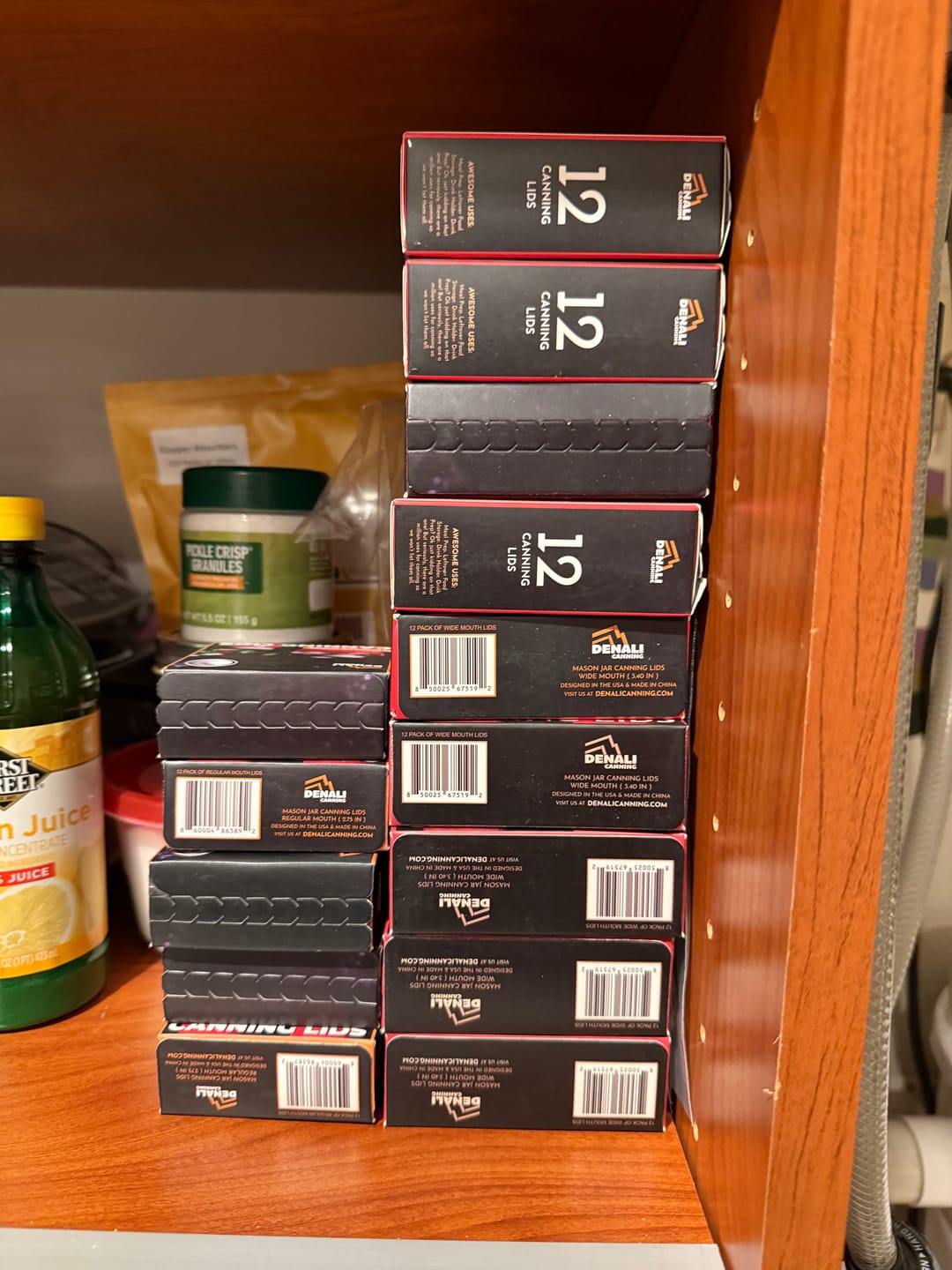Customer photo review of 60 Pack - Denali® Lids, Regular Mouth