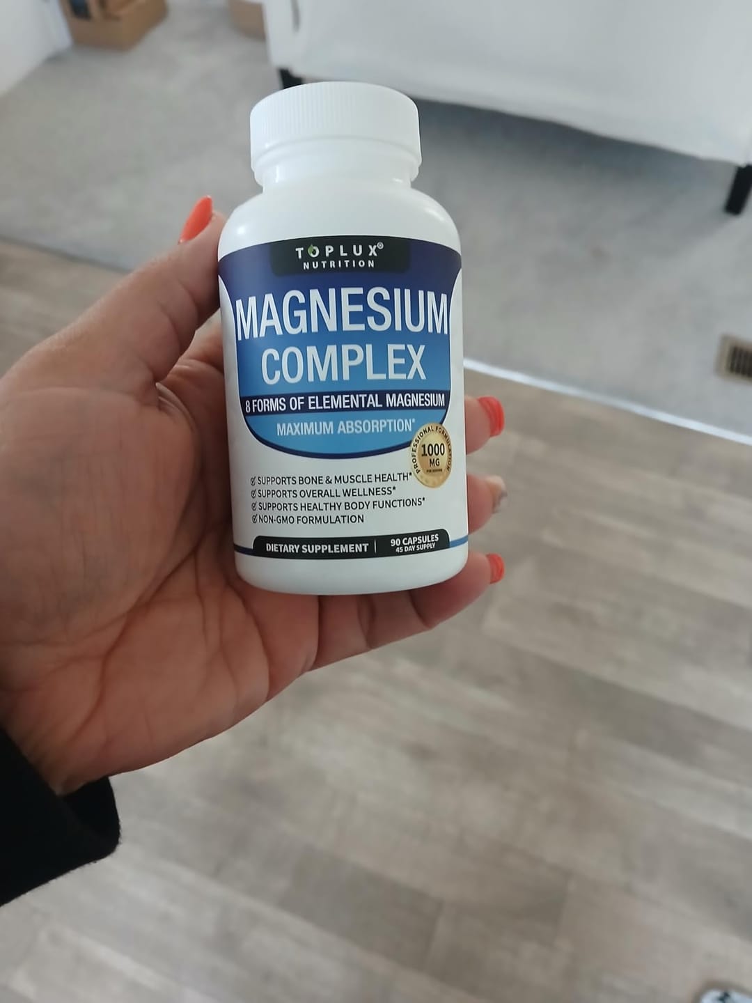 Customer photo review of Magnesio complex 8en1™ Calma natural contra el estrés.