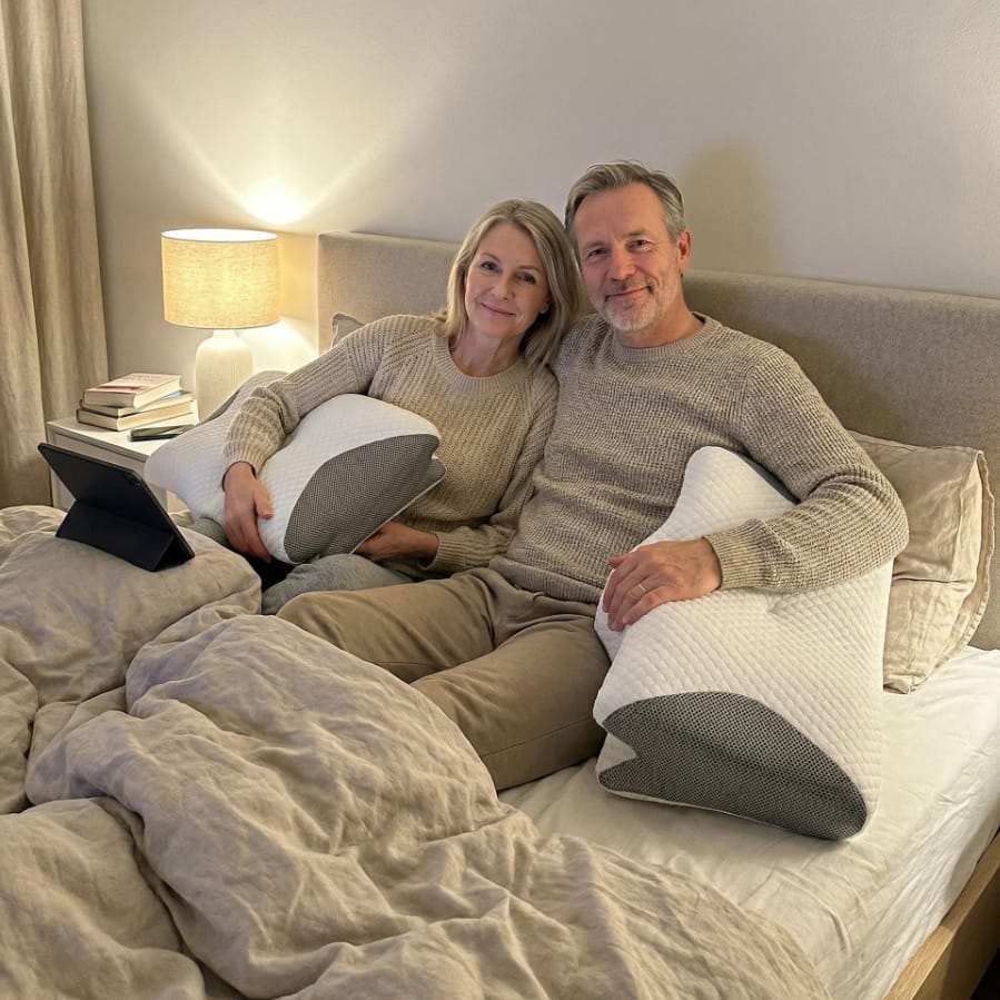 Customer photo review of Oreiller ergonomique de soutien cervicales | Sameo