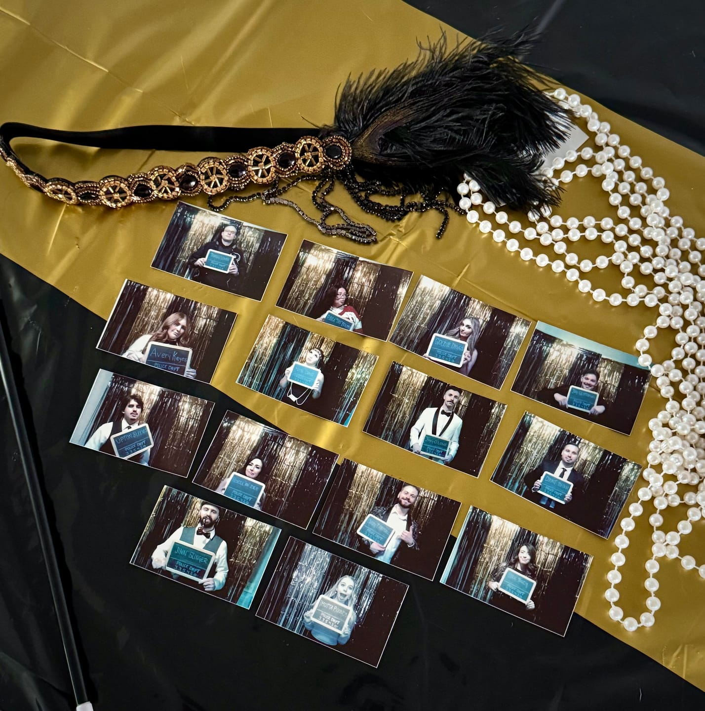 Customer photo review of 1920s Murder Mystery Game Kit