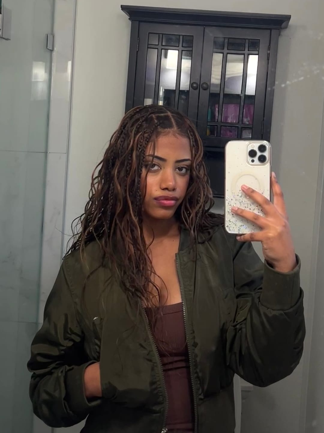 Customer photo review of #4/#30 Mix Color Blend Body Wave Bulk Human Braiding Hair