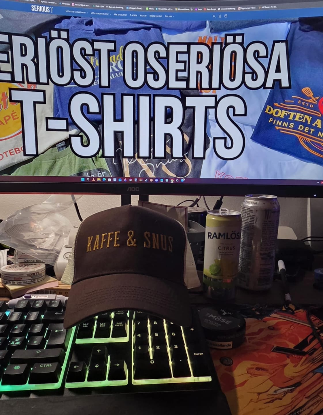 Customer photo review of Kaffe & Snus - Truckerkeps