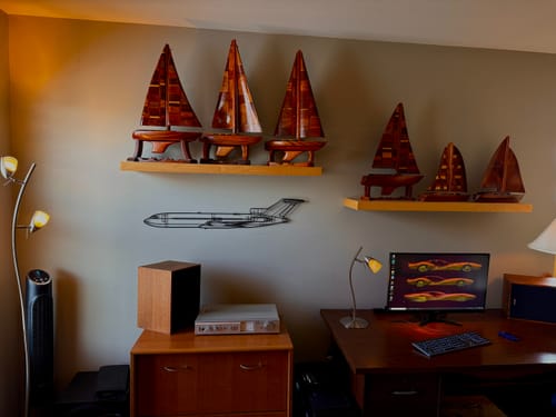 Customer photo review of 727 Metal Aircraft Wall Art - NCP0005