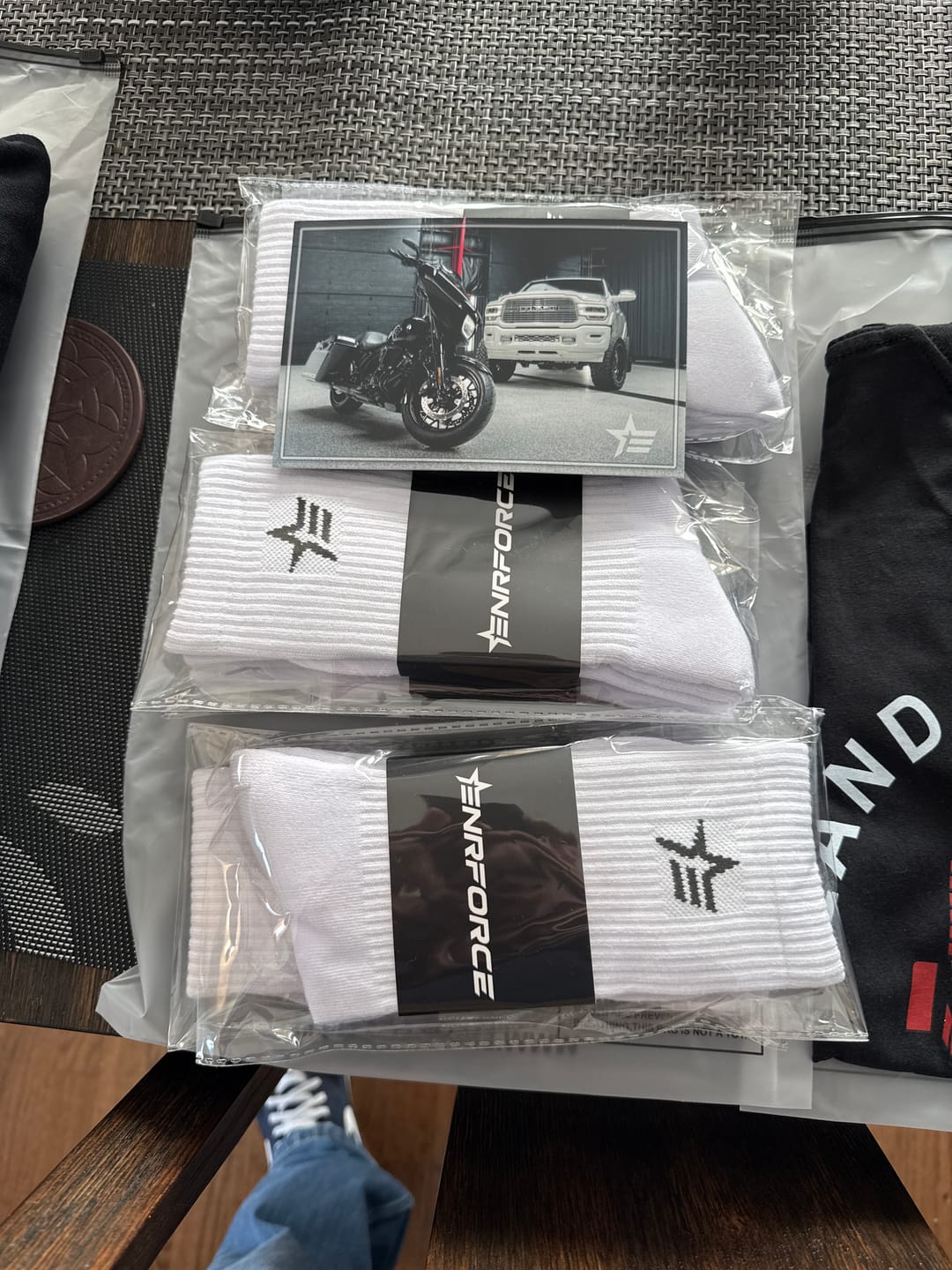 Customer photo review of Performance Socks - White