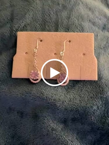 Customer video review of Louily Stunning Round Cut Paraiba Tourmaline Drop Earrings In Sterling Silver