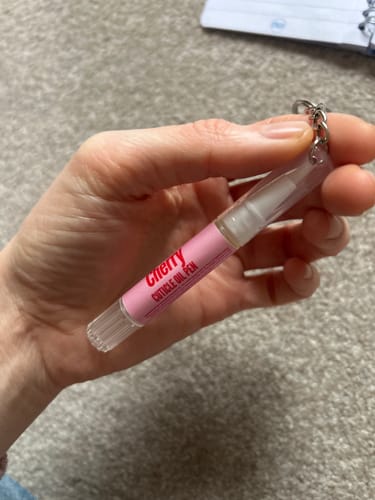 Customer photo review of Cuticle Oil Pen Keyring | Coco & Glow