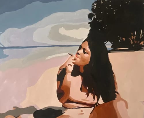 Customer photo review of Custom Portrait Paint By Numbers