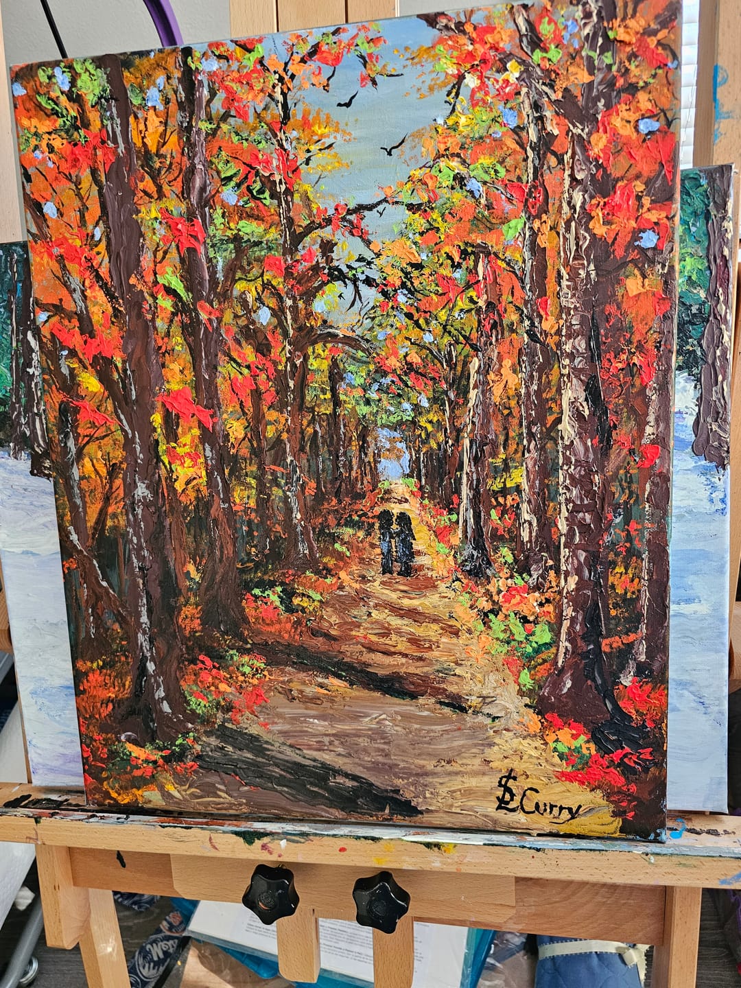 Customer photo review of Medium Orange 16 oz | Thick & Creamy Acrylic Paints for Artists | DabblePaints™️
