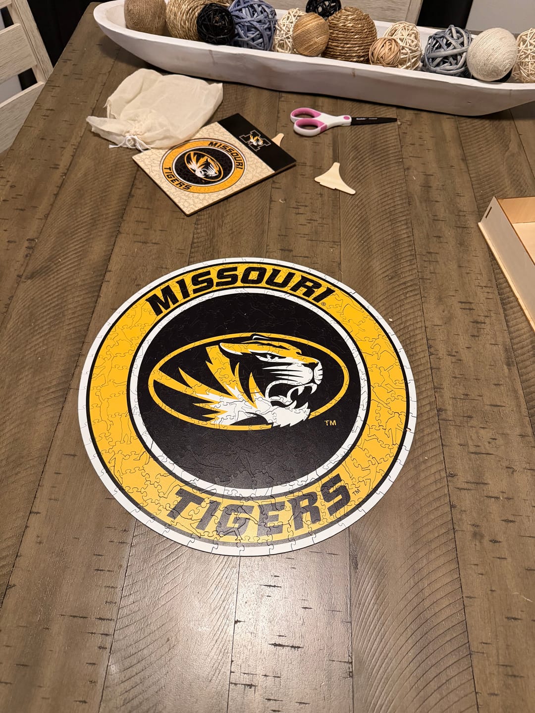 Customer photo review of University of Missouri - Wooden Puzzle