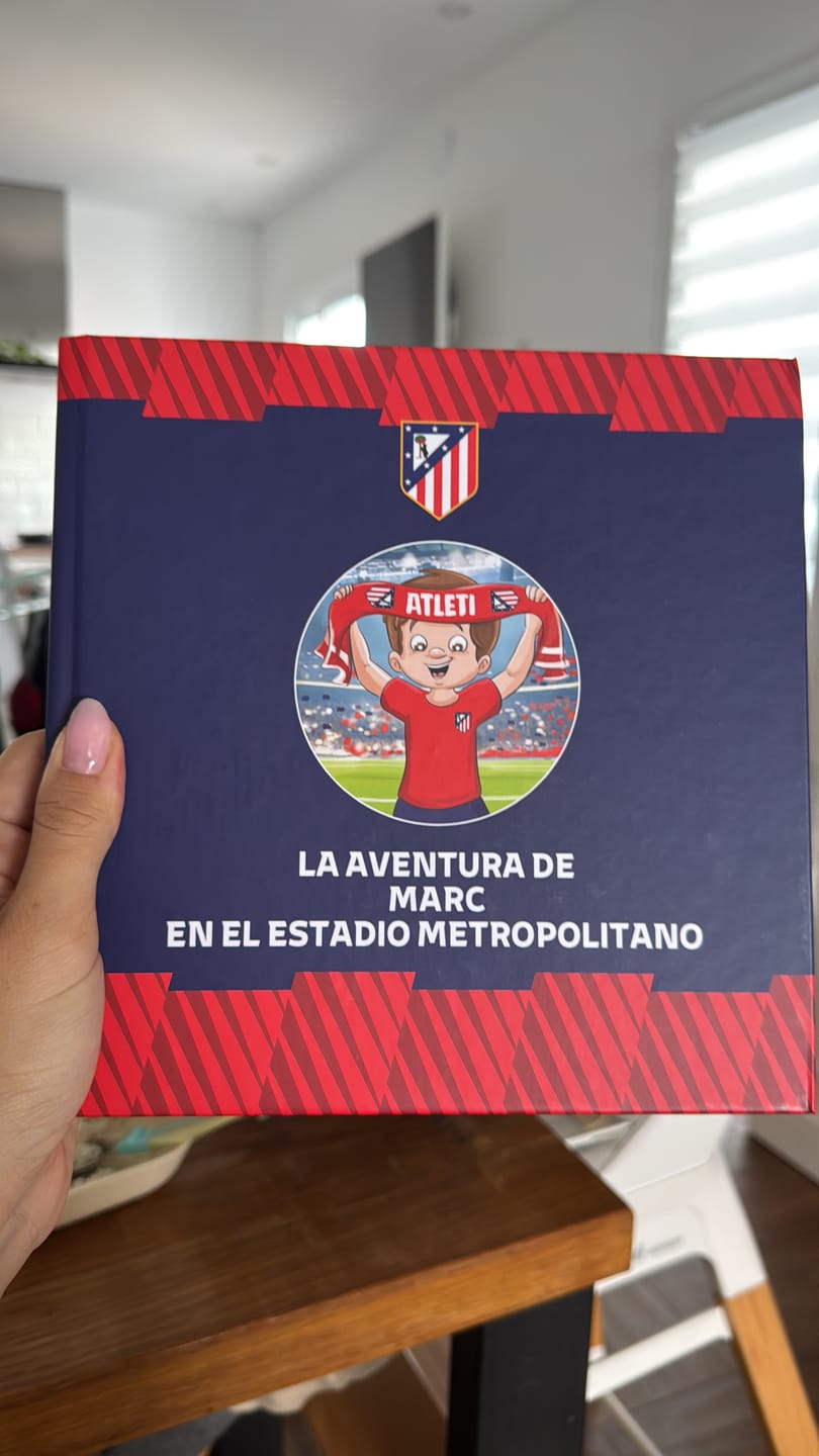 Customer photo review of Atlético de Madrid Personalised Book