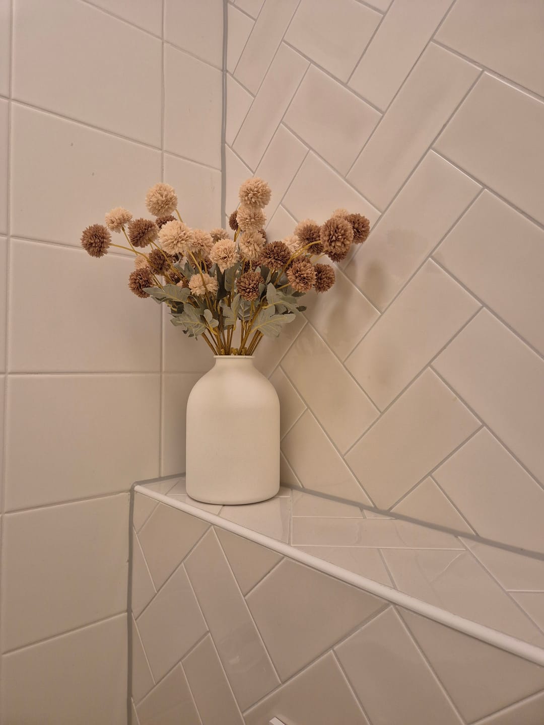 Customer photo review of Zijden Kiku Bloemen - Crème Mix