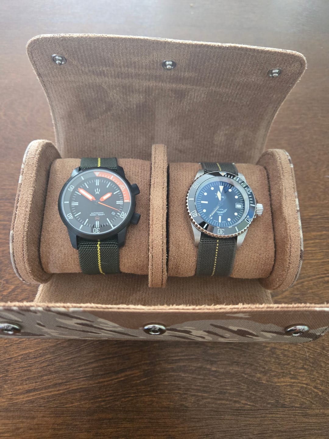 Customer photo review of W.O.E. Watch Tube - Tiger Stripe