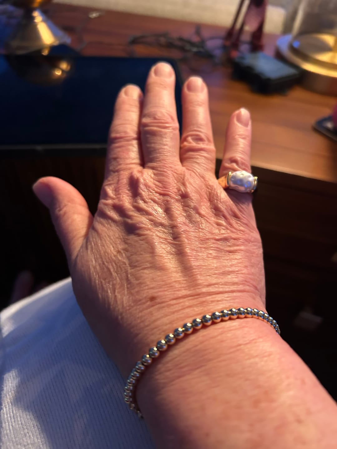 Customer photo review of Small Beaded Bracelet