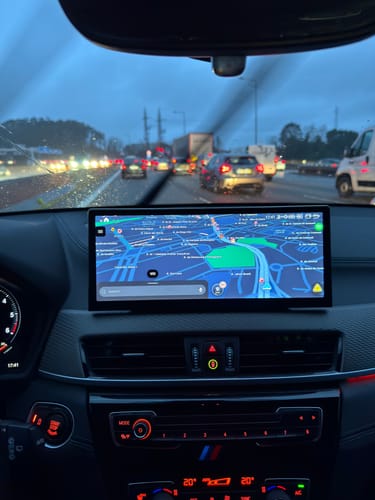 Customer photo review of 12.3'' Ultra-thin Android 14 GPS CarPlay screen for BMW X1 F48 2016-2018 NBT EVO